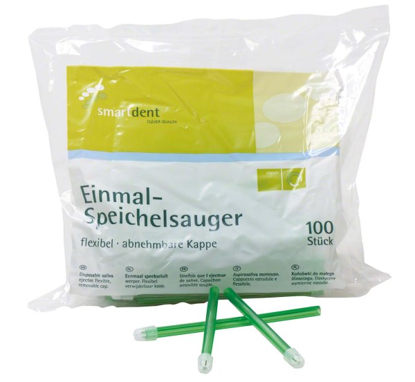 smart Speichelsauger 100 Stück grün