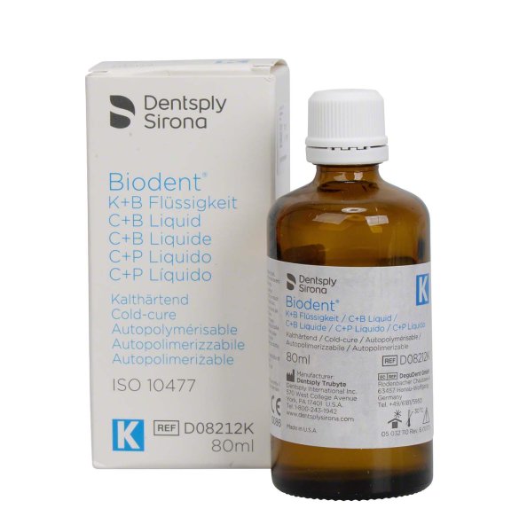 Biodent® K+B Plus Flüssigkeiten 80 ml Flüssigkeit "K", für die Kaltpolymerisation