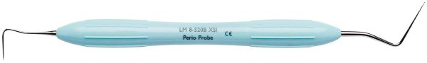 LM Sonde-Parodontometer 8-520B, 2 mm Skala, kugelförmig, hellblau, LM-ErgoMax™-Griff