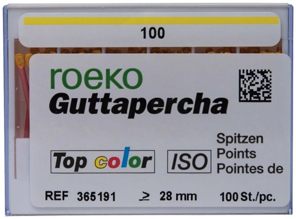 roeko Guttapercha Spitzen Top color 100 Stück ISO 100