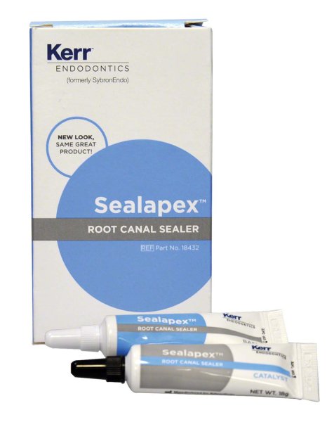 Sealapex 12 g Base, 12 g Katalysator Sealapex, 1 Mischblock