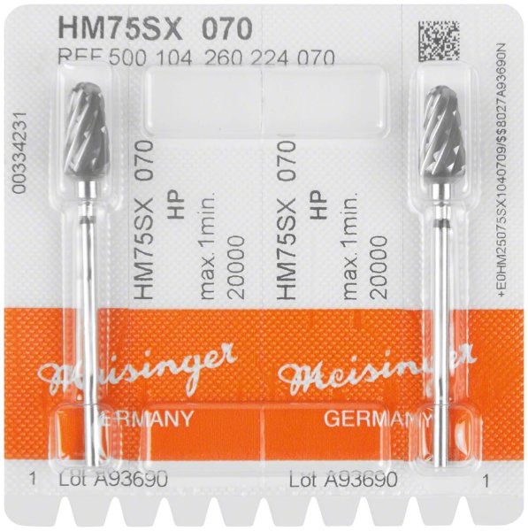 HM-Fräser SX 2 Stück kreuzverzahnt, schwarz supergrob, HP, Figur 260, 13,2 mm, ISO 070