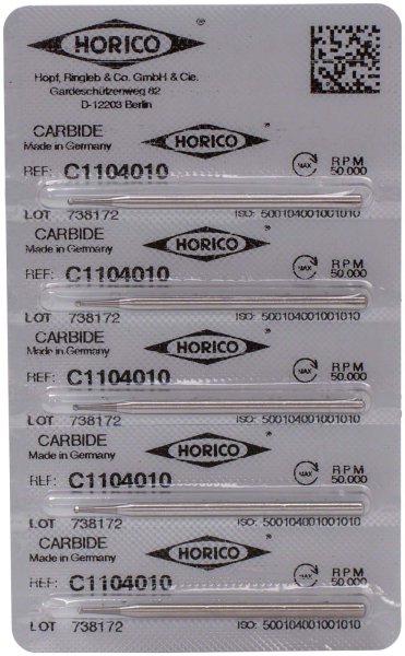 HM-Bohrer C1 5 Stück HP, Figur 001, ISO 010