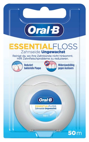 Oral-B® Essentialfloss™ **Spenderbox** 50 m ungewachst