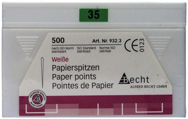 Papierspitzen weiß 500 Stück ISO 035