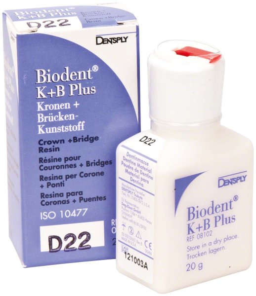 Biodent® K+B Plus Massen 20 g Pulver dentin 22