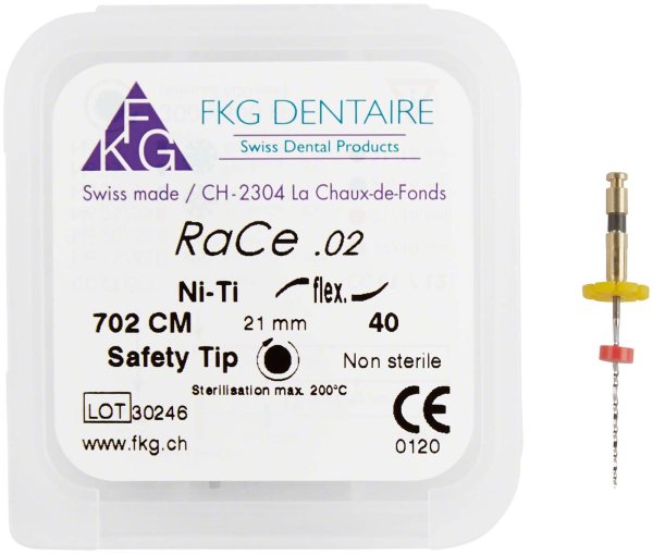 FKG RaCe 5 Stück 21 mm ISO 040, 2 %