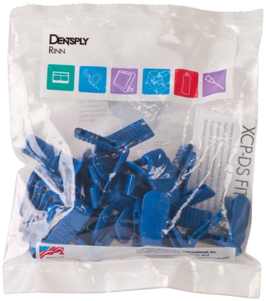 XCP® Farbcodierte Bissplatten 25 Bissplatten blau, für Frontzahn