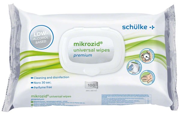 mikrozid® universal wipes premium **Softpack** 100 Stück premium