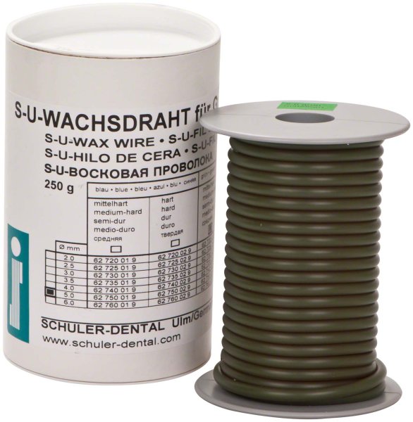 S-U-WACHSDRAHT 250 g grün, Ø 5 mm, mittel hart