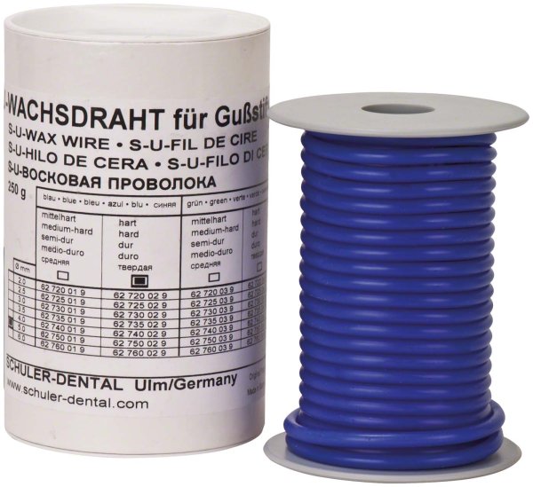 S-U-WACHSDRAHT 250 g blau, Ø 5 mm, hart