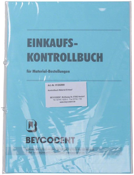 Einkaufs-/Materialkontrollbuch