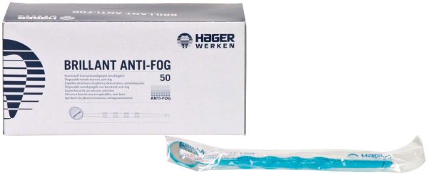 BRILLANT Anti-Fog 50 Mundspiegel blau-transparent