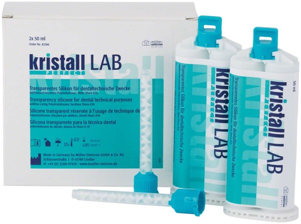 kristall® PERFECT LAB 2 x 50 ml Kartusche, 12 Mixing Tips grün