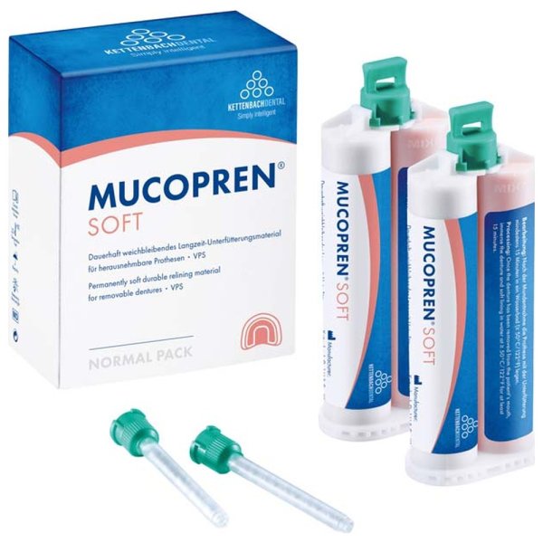 Mucopren® Soft **Normalpackung** 2 x 50 ml Doppelkartusche, 6 Mischkanülen