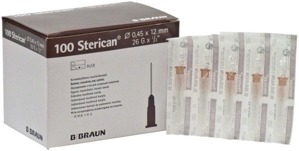 Sterican® Insulinkanüle 100 Stück, 0,45 x 12 mm