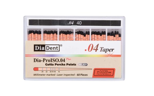 DiaDent® Dia-Pro Guttaperchaspitzen 60 Stück, Taper.04, ISO 040