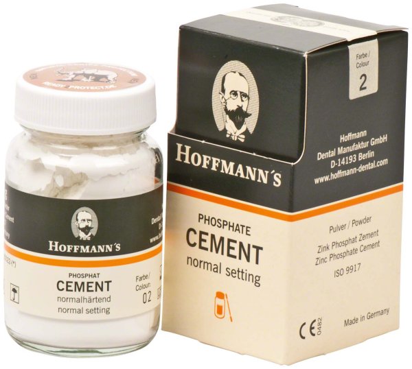 HOFFMANN´S CEMENT 100 g Pulver normalhärtend weißlich blau