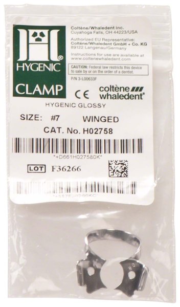HYGENIC® Dental Dam Klammern Flügelklammer für Molaren UK, 7