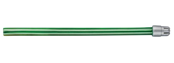 Monoart® Speichelsauger 1.000 Stück grasgrün, 12,5 cm, Kappe silber lose
