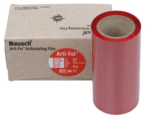 Arti-Fol® 8 µ 20 m einseitig, 75 mm breit, rot