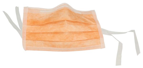 Monoart® Mundschutz Protection 3 50 Stück zum Binden, orange