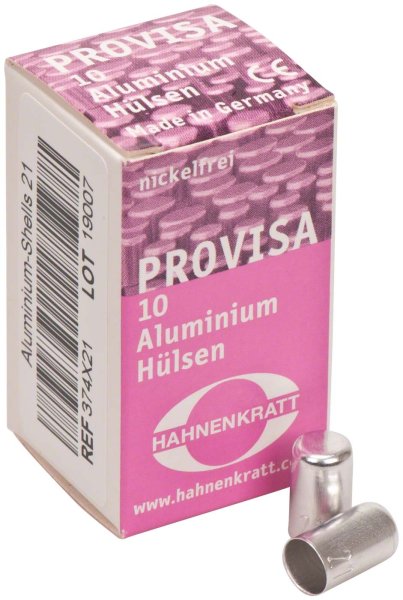 PROVISA Schutzhülsen Aluminium 10 Stück 21