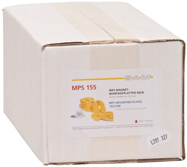Artikulator Montageplatten 100 Stück gelb, MPS