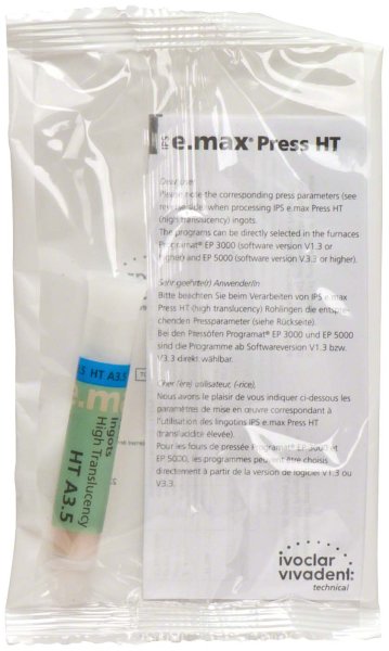IPS e.max® Press 5 Rohlinge HT A3,5