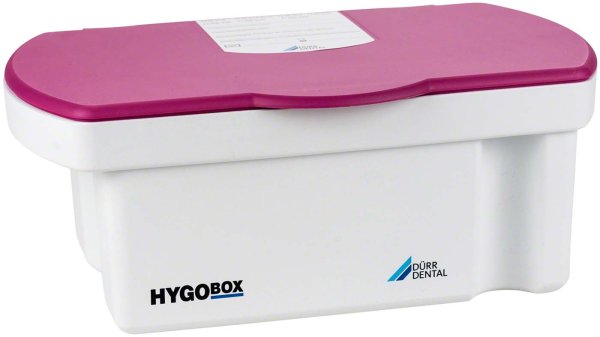HYGOBOX Wanne grau, Siebeinsatz weiß, Deckel pink