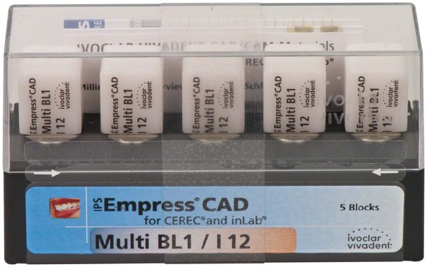 IPS Empress® CAD Multi for CEREC 5 Stück Gr. I12, BL1