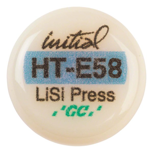 GC Initial™ LiSi Press 5 x 3 g Rohling E58 HT