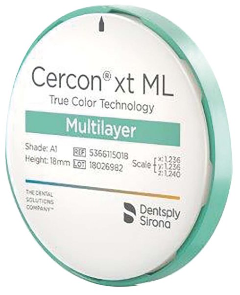 Cercon® xt ML Ø 98 mm H 18 mm, A4