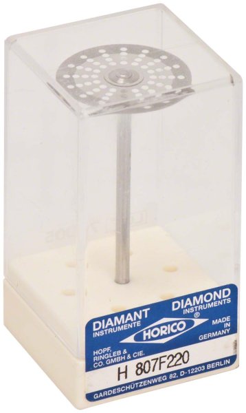 Diamantscheiben 806 doppelseitig, sehr flexibel, gelb extra fein, HP, Figur 807 F, 0,15 mm, ISO 220