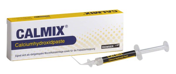 CALMIX® Calciumhydroxidpaste 1,5 ml Applikationsspritze, 5 Kanülen