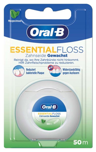 Oral-B® Essentialfloss™ **Spenderbox** 50 m, Mint, gewachst