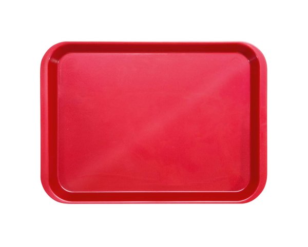 B-Lok Tray Tray 34 x 24,5 x 2,2 cm, ohne Einteilung rot