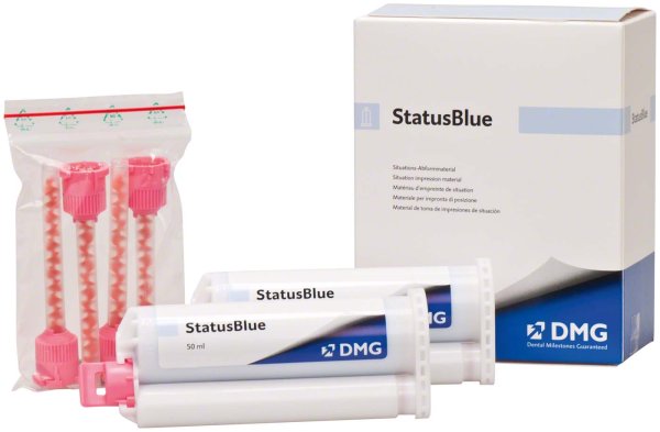 StatusBlue 2 x 50 ml Doppelkartusche 4:1, 4 Automix-Tips