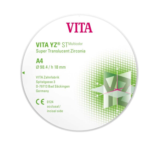 VITA YZ® ST Multicolor Ø 98,4 mm, H18 mm, A4