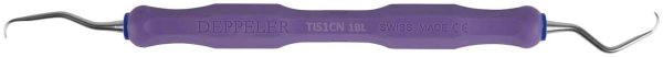 DEPPELER Titan-Implantatküretten CN Griff, violett