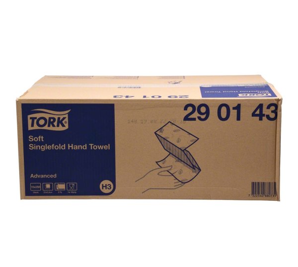 TORK® Zickzack Handtücher Advanced **Karton** 15 x 250 Stück 2-lagig, weiß