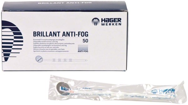 BRILLANT Anti-Fog 50 Mundspiegel weiß