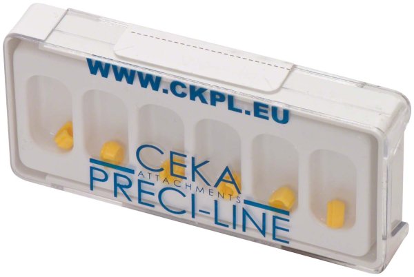 PRECI-SAGIX-Matrize 6 Stück gelb, standart Ø 2,2 mm, normale Retention