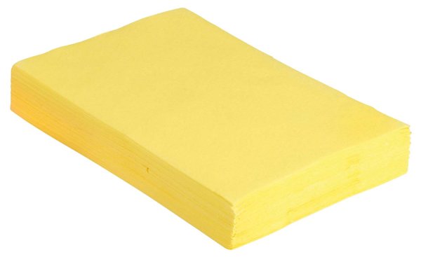 Monoart® Traypapier **Blisterpackung** 250 Stück gelb, 28 x 36 cm