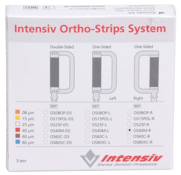 Ortho-Strips System 3 Stück einseitig OS40M-R/3