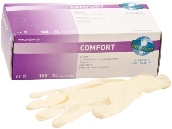 COMFORT® 100 Stück puderfrei, weiß, XL