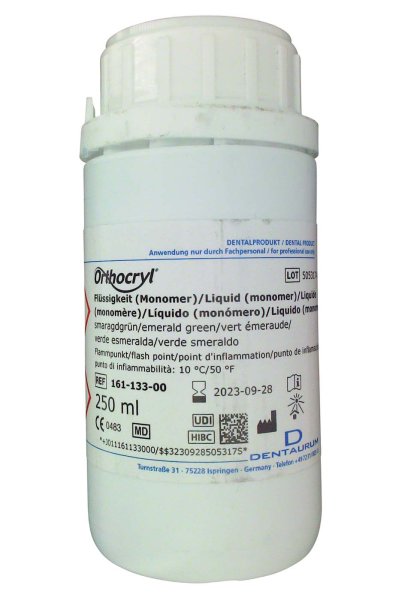 Orthocryl® Flüssigkeit 250 ml Flüssigkeit smaragdgrün