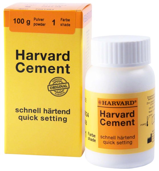 Harvard Cement schnell härtend Pulver **Klinikpackung** 100 g Pulver 1 - weißlich
