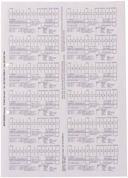 DMF-T-Dokumentation-Etiketten 120 Stück 88,9 x 46,6 mm