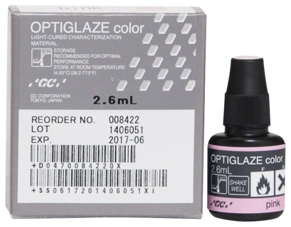 GC OPTIGLAZE® color 2,6 ml pink